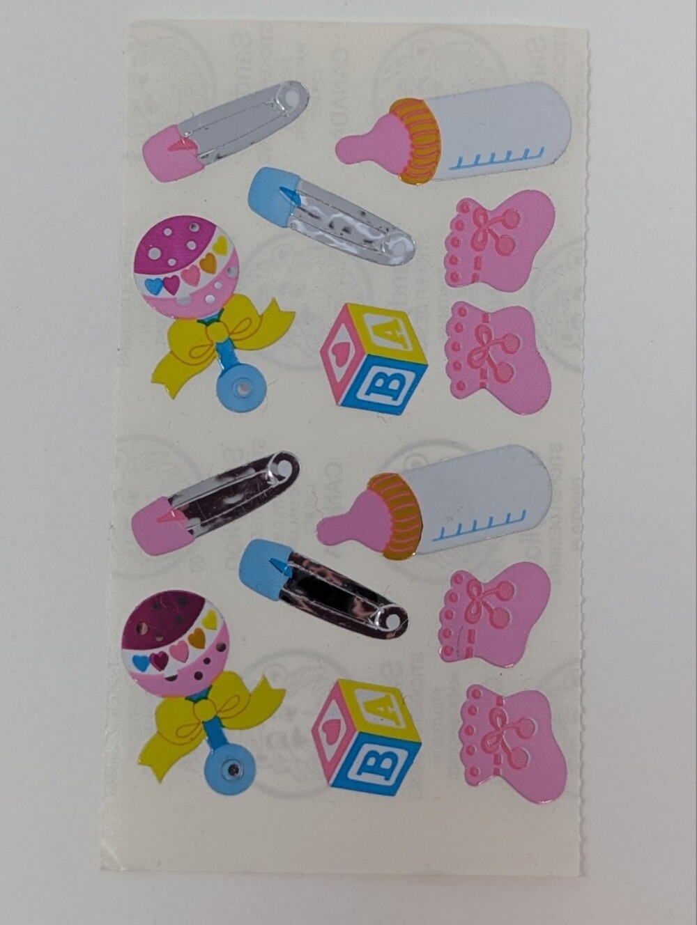Sandylion Stickers Baby Shower Vintage